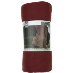 Paris Prix - Plaid Polaire Uni "grog" 125x150cm Bordeaux -Plaid et couverture Soldes 45791857 4