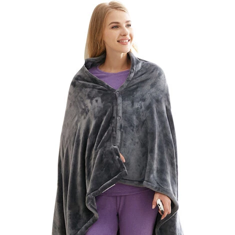 THSINDE 150cm Couverture électrique, Châle Chauffant, Couverture Chauffante En Peluche Pour Canapé Et Lit, 3 Modes De Réglage De La Température 3 THSINDE 150cm Couverture électrique, Châle Chauffant, Couverture Chauffante En Peluche Pour Canapé Et Lit, 3 Modes De Réglage De La Température