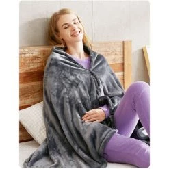 THSINDE 150cm Couverture électrique, Châle Chauffant, Couverture Chauffante En Peluche Pour Canapé Et Lit, 3 Modes De Réglage De La Température 5 THSINDE 150cm Couverture électrique, Châle Chauffant, Couverture Chauffante En Peluche Pour Canapé Et Lit, 3 Modes De Réglage De La Température -Plaid et couverture Soldes 45872646 2