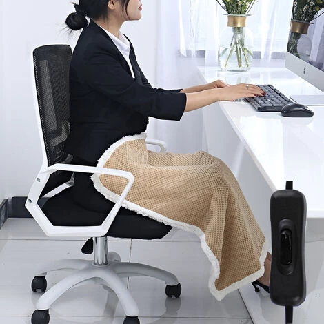 THSINDE Couverture Électrique Couverture Chauffante, Norme Européenne Grise 60*80cm 4 THSINDE Couverture Électrique Couverture Chauffante, Norme Européenne Grise 60*80cm – Image 2