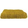Paris Prix - Plaid Déco Maille "chunky" 120x150cm Jaune -Plaid et couverture Soldes 45964895 1