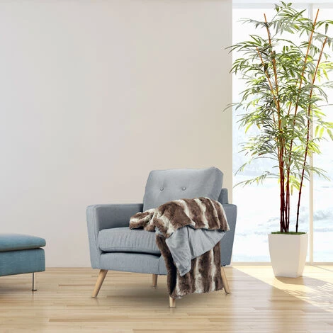 RELAXDAYS 3x Plaids Fausse Fourrure, Couverture Moelleuse Pour Le Canapé, Couvre-lit Pratique, Taille 150 X 200 Cm, Brun 5 RELAXDAYS 3x Plaids Fausse Fourrure, Couverture Moelleuse Pour Le Canapé, Couvre-lit Pratique, Taille 150 X 200 Cm, Brun – Image 3