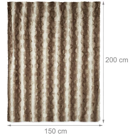 RELAXDAYS 3x Plaids Fausse Fourrure, Couverture Moelleuse Pour Le Canapé, Couvre-lit Pratique, Taille 150 X 200 Cm, Brun 7 RELAXDAYS 3x Plaids Fausse Fourrure, Couverture Moelleuse Pour Le Canapé, Couvre-lit Pratique, Taille 150 X 200 Cm, Brun – Image 5
