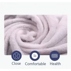 ILOVEMILAN Couverture Imprimée à Une Couche D'élans De Noël Et Couverture En Velours Couverture De Pyjama Pour Canapé à Une Seule Couche Couverture En Textile Pour La Maison,180cm×200cm (gris) -Plaid et couverture Soldes 46473318 3