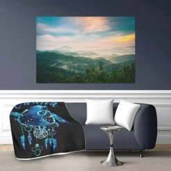 ILOVEMILAN Plaid Douillet Couverture De Canapé Couverture En Peluche - Couverture Moelleuse Pour Adultes Et Enfants Bleu Blanc 130 X 150cm -Plaid et couverture Soldes 46473348 4