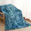 ILOVEMILAN Couverture, Couverture En Fausse Fourrure Moelleuse, Plaid Polaire , Couvre Lit, Plaid Doux, Couverture Canape 130x160cm Bleu -Plaid et couverture Soldes 46473375 1
