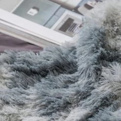 ILOVEMILAN Couverture, Couverture En Fausse Fourrure Moelleuse, Plaid Polaire , Couvre Lit, Plaid Doux, Couverture Canape 130x160cm Bleu -Plaid et couverture Soldes 46473375 4