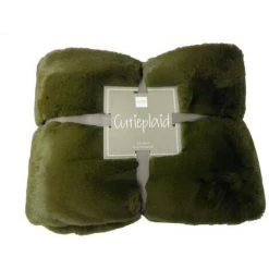 DANSMAMAISON Plaid Cutie Polyester Vert Mousse - L 180 X L 130 X H 4 Cm - Vert -Plaid et couverture Soldes 46775836 3