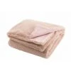 DANSMAMAISON Plaid Cutie Polyester Rose Clair - L 180 X L 130 X H 3 Cm - Rose -Plaid et couverture Soldes 46775837 1