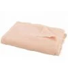DANSMAMAISON Plaid Uni Coton/Lin Rose - L 200 X L 150 X H 0,5 Cm - Rose -Plaid et couverture Soldes 46775861 1