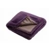 DANSMAMAISON Plaid Cutie Polyester Mauve - L 180 X L 130 X H 2 Cm - Violet -Plaid et couverture Soldes 46776652 1