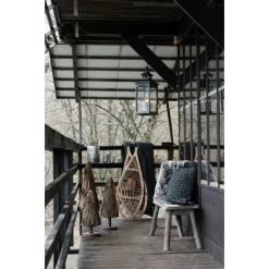 DANSMAMAISON Plaid Tricote Acrylique Noir - L 154 X L 140 X H 3 Cm - Noir -Plaid et couverture Soldes 46776675 4