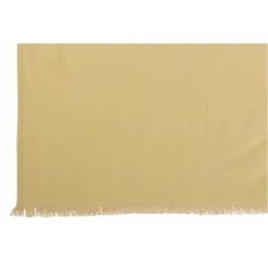 DANSMAMAISON Plaid Irregulier Coton Jaune/Beige - L 170 X L 130 X H 0,5 Cm - Jaune -Plaid et couverture Soldes 46776754 2