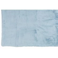 DANSMAMAISON Plaid Cutie Polyester Bleu Clair - L 180 X L 130 X H 0,5 Cm - Bleu -Plaid et couverture Soldes 46776834 3