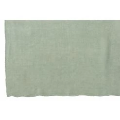 DANSMAMAISON Plaid Uni Coton/Lin Bleu/Vert - L 200 X L 150 X H 0,5 Cm - Bleu -Plaid et couverture Soldes 46776910 2