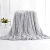 TINOR 160 * 200cm Super Doux Chaleureux Peluche Throw Blanket Double Face Fleece Blanket(Gris) -Plaid et couverture Soldes 46790195 1