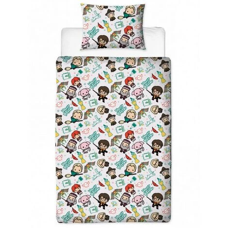 ARGOFIELD Parure De Lit Réversible Et Taie D'oreiller Harry Potter - 135 Cm X 200 Cm - Multicolor 4 ARGOFIELD Parure De Lit Réversible Et Taie D'oreiller Harry Potter - 135 Cm X 200 Cm - Multicolor – Image 3