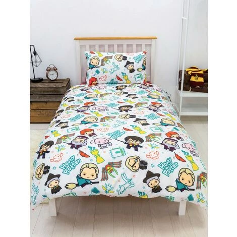 ARGOFIELD Parure De Lit Réversible Et Taie D'oreiller Harry Potter - 135 Cm X 200 Cm - Multicolor 5 ARGOFIELD Parure De Lit Réversible Et Taie D'oreiller Harry Potter - 135 Cm X 200 Cm - Multicolor – Image 4