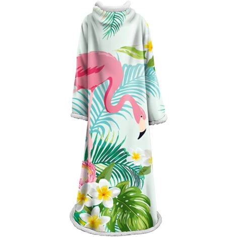 HANBING Couverture Paresseuse Pour Adultes Et Enfants Couverture Rembourrée En Velours De Coton Avec Impression Numérique 3D Avec Manches, A13 3 HANBING Couverture Paresseuse Pour Adultes Et Enfants Couverture Rembourrée En Velours De Coton Avec Impression Numérique 3D Avec Manches, A13