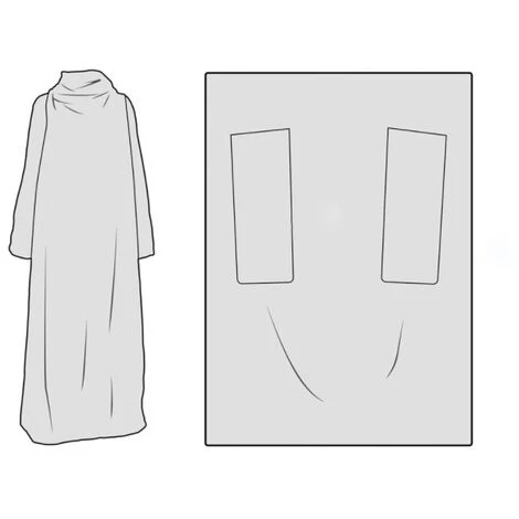 HANBING Couverture Paresseuse Pour Adultes Et Enfants Couverture Rembourrée En Velours De Coton Avec Impression Numérique 3D Avec Manches, A14 6 HANBING Couverture Paresseuse Pour Adultes Et Enfants Couverture Rembourrée En Velours De Coton Avec Impression Numérique 3D Avec Manches, A14 – Image 4