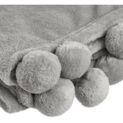 YESDEKO Plaid Polaire Uni Gris 130x160cm Manon 10 YESDEKO Plaid Polaire Uni Gris 130x160cm Manon -Plaid et couverture Soldes 47207027 4