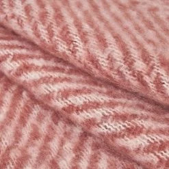 YESDEKO Plaid Polaire Terracotta 130x170cm Chevron -Plaid et couverture Soldes 47207029 5