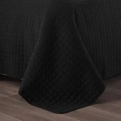 WOLTU Couverture De Lit Rembourré Et Matelassé .Couvre-Lit. Noir. 170x210 Cm -Plaid et couverture Soldes 47249251 4