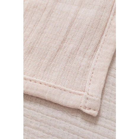 Plaid En Coton Isbe SKLUM Coton - Beige Crème 6 Plaid En Coton Isbe SKLUM Coton - Beige Crème – Image 4