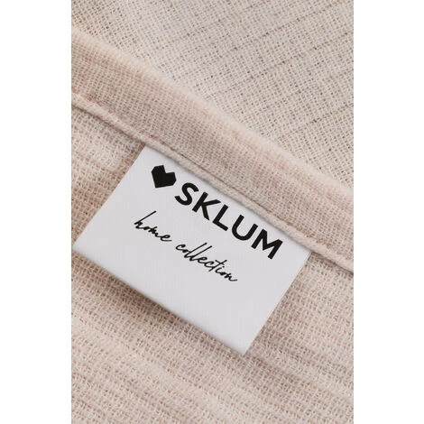 Plaid En Coton Isbe SKLUM Coton - Beige Crème 7 Plaid En Coton Isbe SKLUM Coton - Beige Crème – Image 5