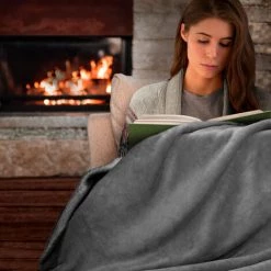 Beautissu Alina Plaid Sherpa Plaid Doux XXL 200cm, 150cm, Gris Clair -Plaid et couverture Soldes 47588166 4