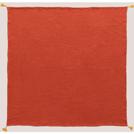 Couverture Plaid En Coton Danika SKLUM Coton - Terracota 3 Couverture Plaid En Coton Danika SKLUM Coton - Terracota