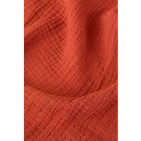 Couverture Plaid En Coton Danika SKLUM Coton - Terracota 6 Couverture Plaid En Coton Danika SKLUM Coton - Terracota – Image 4