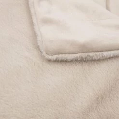 RIDEAUDISCOUNT Plaid Fouta Jeté De Lit 120 X 150 Cm Polaire Aspect Fourrure Toucher Doux Uni Beige - Ecru 6 RIDEAUDISCOUNT Plaid Fouta Jeté De Lit 120 X 150 Cm Polaire Aspect Fourrure Toucher Doux Uni Beige - Ecru -Plaid et couverture Soldes 47894135 2