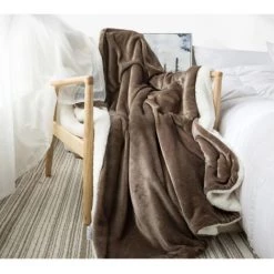 MASCHERINE FFP2 Couverture Adultes 80*140cm,Un Meilleur Sommeil, Soulagement Du Stress Et De L'anxiété -Plaid et couverture Soldes 47998398 5