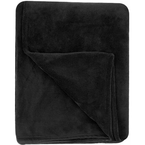 RIDEAUDISCOUNT Plaid Polaire 150 X 200 Cm Grande Taille Tout Doux Gris Foncé - Gris 7 RIDEAUDISCOUNT Plaid Polaire 150 X 200 Cm Grande Taille Tout Doux Gris Foncé - Gris – Image 5