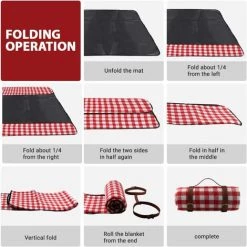 TINOR Couverture De Pique-Niques, Tapis De Pique-Nique,150X200CM Couverture Picnique, Couverture De Plage Anti Sable, Grande Pliable Portable Tapis De Plage Imperméable, Pour Jardin Camping Plage 10 TINOR Couverture De Pique-Niques, Tapis De Pique-Nique,150X200CM Couverture Picnique, Couverture De Plage Anti Sable, Grande Pliable Portable Tapis De Plage Imperméable, Pour Jardin Camping Plage -Plaid et couverture Soldes 48223672 4