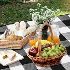 ELLE Couverture De Pique-Niques, Tapis De Pique-Nique,150X200CM Couverture Picnique, Couverture De Plage Anti Sable, Grande Pliable Portable Tapis De Plage Imperméable, Pour Jardin Camping Plage -Plaid et couverture Soldes 48335050 4