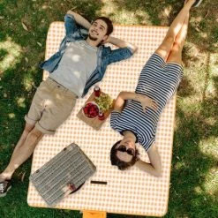 ELLE Couverture De Pique-nique Couverture De Plage Imperméable Portable Camping En Plein Air Fête Extra Large Tapis De Plage Extérieur Pliable Résistant Au Sable (200 * 200 Cm, Dépliant) 8 ELLE Couverture De Pique-nique Couverture De Plage Imperméable Portable Camping En Plein Air Fête Extra Large Tapis De Plage Extérieur Pliable Résistant Au Sable (200 * 200 Cm, Dépliant) -Plaid et couverture Soldes 48335061 2