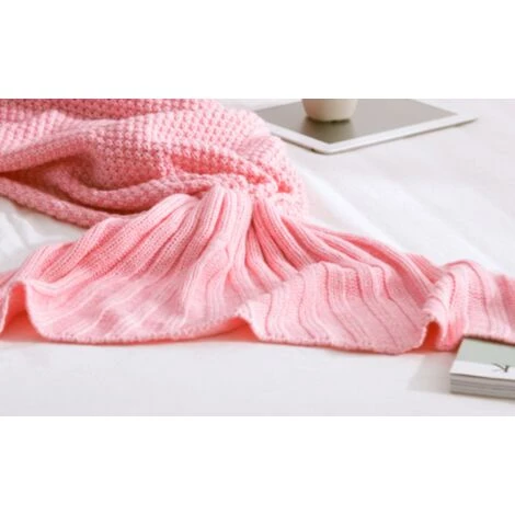 ILOVEMILAN Couverture En Coton Couvre-lit Couverture Câline Couvre-lit Couverture En Laine Couverture De Salon Couverture De Canapé Couverture De Couchage Couverture De Sirène Couverture Câline (Rose) 7 ILOVEMILAN Couverture En Coton Couvre-lit Couverture Câline Couvre-lit Couverture En Laine Couverture De Salon Couverture De Canapé Couverture De Couchage Couverture De Sirène Couverture Câline (Rose) – Image 5
