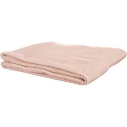 THE HOME DECO FACTORY Plaid Polaire Uni Rose 125 X 150 Cm Rose - Rose Poudré