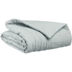 MILIBOO Plaid En Coton Gris Perle 120 X 180 Cm DOU - Gris Perle