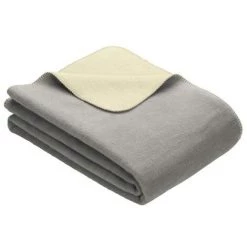 DUBLIN PLAID, COTON MÉLANGÉ, 200 X 150 CM, COTON, GRAU/SAND, 200 X 150 CM IBENA 2340/838