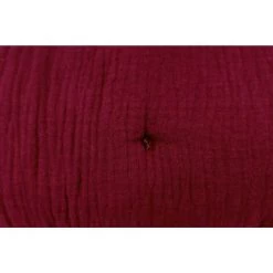 RIDEAUDISCOUNT Boutis, Jeté De Lit, Couvre-Lit 100% Coton 90 X 180 Cm Non Déhoussable Avec Surpiqûre Effet Gaze De Coton Uni Rouge Foncé - Rouge -Plaid et couverture Soldes 49239032 4