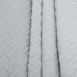 WOLTU Couvre Lit à Motif Géométrique En Microfibre.Patchwork Réversible Douce Et Agréable.Gris Clair.170x210cm -Plaid et couverture Soldes 49240334 3