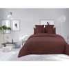 UNIVERS DECOR Couvre Lit Boutis Matelassé 7 Pièces Uni "piquage Carreaux" Choco - Marron -Plaid et couverture Soldes 49304518 1