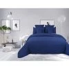 UNIVERS DECOR Couvre Lit Boutis Matelassé 7 Pièces Uni "piquage Carreaux" Navy - Bleu -Plaid et couverture Soldes 49304520 1