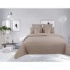 UNIVERS DECOR Couvre Lit Boutis Matelassé 7 Pièces Uni "piquage Carreaux" Taupe - Beige -Plaid et couverture Soldes 49305774 1