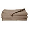 POYET MOTTE Couverture Polaire 180 X 220 Cm Taupe - Taupe -Plaid et couverture Soldes 49306740 1