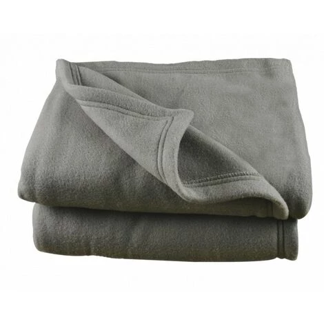 POYET MOTTE Couverture Polaire 180 X 220 Cm Acier - Gris 3 POYET MOTTE Couverture Polaire 180 X 220 Cm Acier - Gris