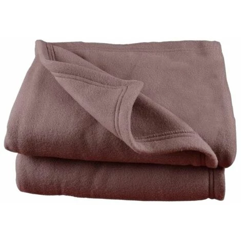 POYET MOTTE Couverture Polaire 180 X 220 Cm Chocolat - Marron 3 POYET MOTTE Couverture Polaire 180 X 220 Cm Chocolat - Marron